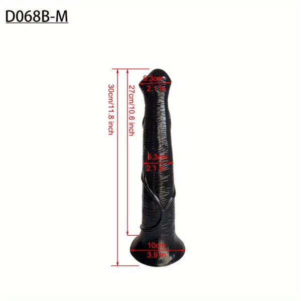 Black Horse Dildo Realistic Masturbator Animal Dildo with Suction Cup Monster Butt Plug Anal Plug Anal Sex Toys for Men Women Lesbian Gay Pleasure