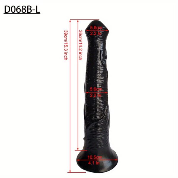 Black Horse Dildo Realistic Masturbator Animal Dildo with Suction Cup Monster Butt Plug Anal Plug Anal Sex Toys for Men Women Lesbian Gay Pleasure