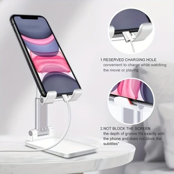 3pcs Green Portable Telescopic Mobile Phone Holder, Compatible With All Mobile Phones, Available In 4 Colors