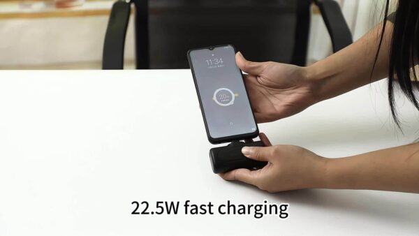 22.5W Fast Charging, 5000mAh Mini Portable Charger, USB-C Mobile Power, Universal Compatibility, USB Type-C, Dual Power Mode, Rechargeable Lithium Polymer Battery, for iPhone 16/15 Series And Android Devices