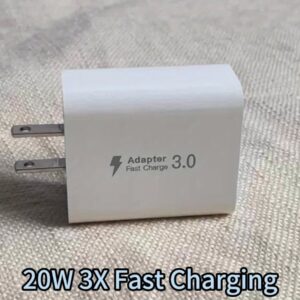 3 Pack 40W Fast Charging Block, 4-Port Charger Cube Power Brick Plug Box Base Adapter for iPad/Pro/Mini, iPhone 15/14/13/12, Galaxy, Motorola, Sony, Google Pixel, Tablet