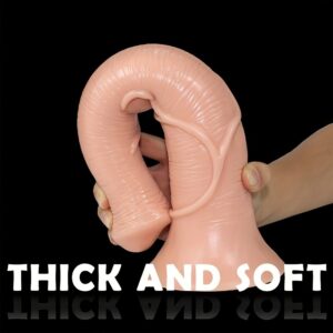 Black Horse Dildo Realistic Masturbator Animal Dildo with Suction Cup Monster Butt Plug Anal Plug Anal Sex Toys for Men Women Lesbian Gay Pleasure