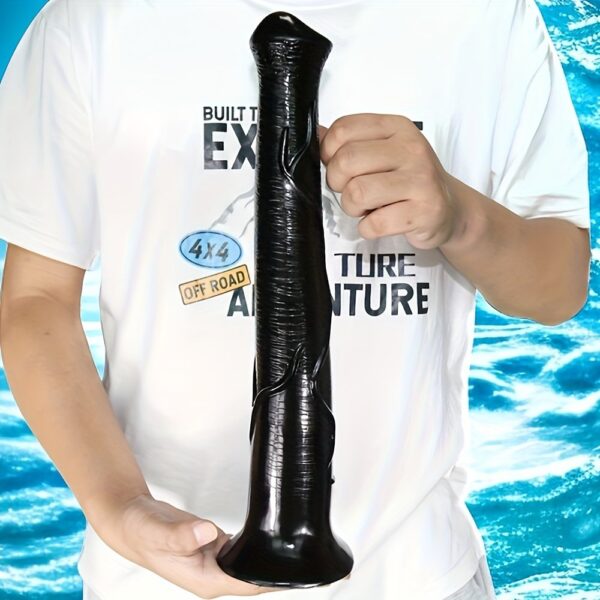 Black Horse Dildo Realistic Masturbator Animal Dildo with Suction Cup Monster Butt Plug Anal Plug Anal Sex Toys for Men Women Lesbian Gay Pleasure