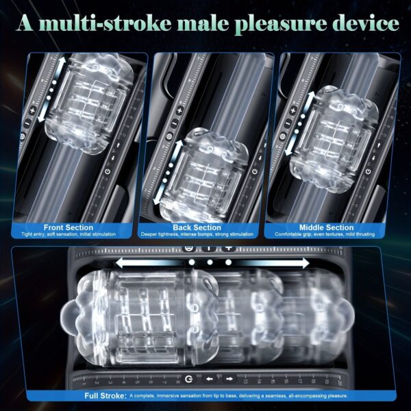 High Speed Thrusting-PRO Automatic Telescopic Male Masturbator Machine - Vagina Masturbation Cup Sex Toy for Men