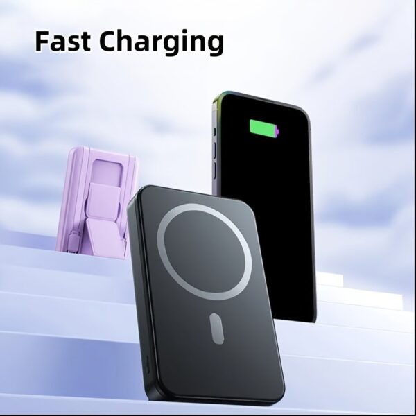 10, 000mAh Magnetic Portable Power Bank with LED Display – Fast Charging Battery Pack, Compact Design, and Convenient Power Solution for iPhone 16/15/14/13/12Pro/Pro Max/Plus/Mini