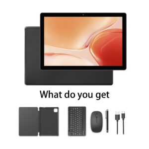 10 Inch Android Tablet, 2024 Latest Android 13 Tablet 7GB (3+4) RAM 64GB ROM, 512TB TF Expansion, 5G Dual Band WIFI6 Tablet, 2MP+8MP Camera, Stylus Without Electricity