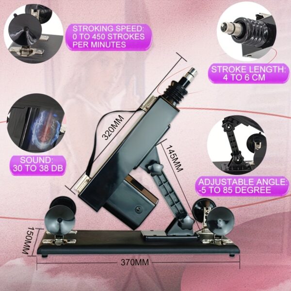 7 Dildos Attachments Sex Machine For Man and Women Sex Toys