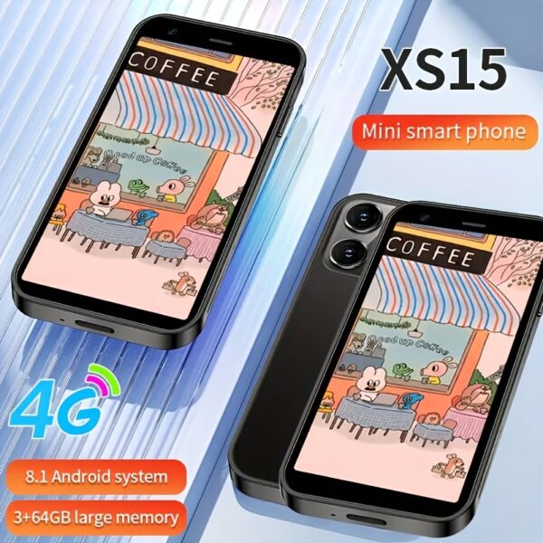 Smart Unlocked Android Phone A15Android 13 Phone 6GB+256GB 6800mAh, HD Screen 48MP+108MP Camera Phone, Face Unlocked With 5G Dual SIM Smartphone, Mini Gray 3+16GB