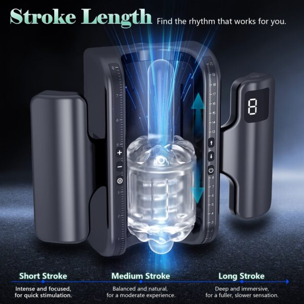 High Speed Thrusting-PRO Automatic Telescopic Male Masturbator Machine - Vagina Masturbation Cup Sex Toy for Men
