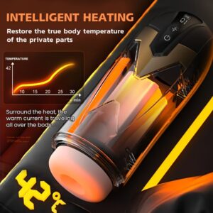 1pc Men'S Masturbation Cup Sex Toy - With 3-speed Variable Speed And 9-vibration Stretching/suction Mode; 3D Textured Penis Masturbation Cup, Used For Penis Stimulation, Valentine'S Day Gift
