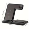 3-in-1 Fast Charging Station: Folding Wireless Charger Stand for iPhone 15/14/13/12/11/Pro/Max/Mini/8/Plus/X/XR/XS/X/SE, iWatch Ultra/Ultra2/9/8/7/6/5/4/3/2/1/SE, and Airpods 3/2/Pro/Pro2 with Universal Compatibility