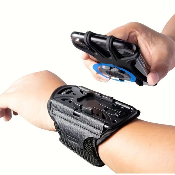 Universal 360° Rotating Wrist Phone Holder, Detachable Sports Arm Strap, Includes Key Clip, Fully Touch Screen Access, Compatible with Iphone 15/14/13/12/Pro/Pro Max/Xs/Xr/X/8/7/6 And Samsung Galaxy.