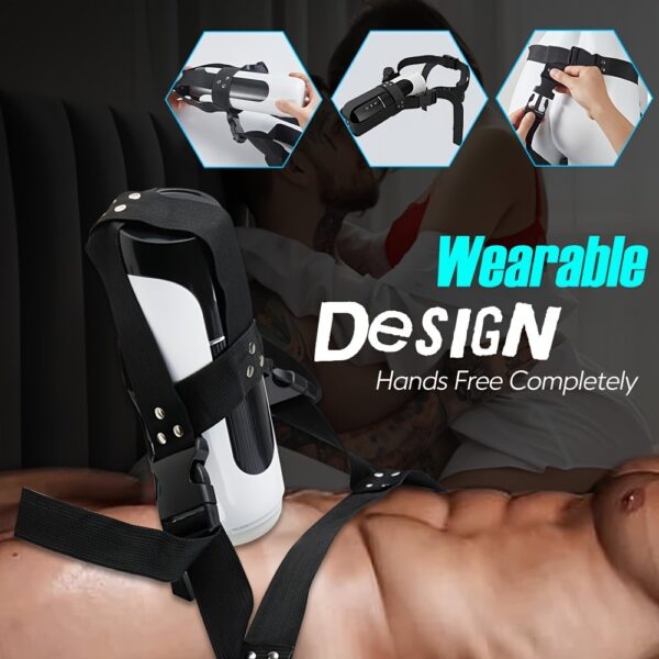Automatic Male Masturbator Sex Toys For Men - Adult Toy Male Sex Toys With 7 Thrusting Modes, Hands Free Pocket Pussy Sex Machine With Wearable Strap