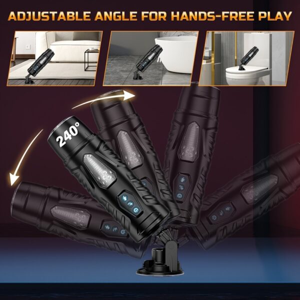 1pc Automatic Male Masturbator Sex Toys for Men, Adult Toy Male Sex Toys with 7 Thrusting & 7 Rotating Modes, Hands Free Pocket Pussy Sex Machine with Visual Window & Suction Base