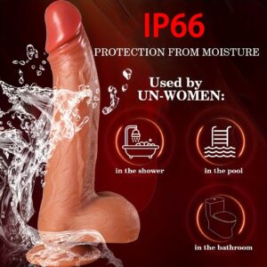 1pc 8.6inch Realistic Thrusting Dildo Vibrator With Heating,10 Vibration Modes,10 Thrusting Modes Dildos For G-Spot Anal Play, Automatic Silicone Penis Sex Toy For Woman Couples With Suction Cup