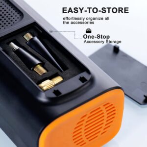[Digital Tire Inflator] 150 PSI Portable Tire Inflator, Air Compressor Air Pump - Digital Pressure Gauge, Strong Light For Car, Motorcycle, Electric Bike, And Bicycle