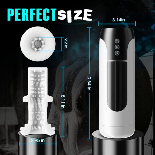 Automatic Male Masturbator Sex Toys For Men - Adult Toy Male Sex Toys With 7 Thrusting Modes, Hands Free Pocket Pussy Sex Machine With Wearable Strap