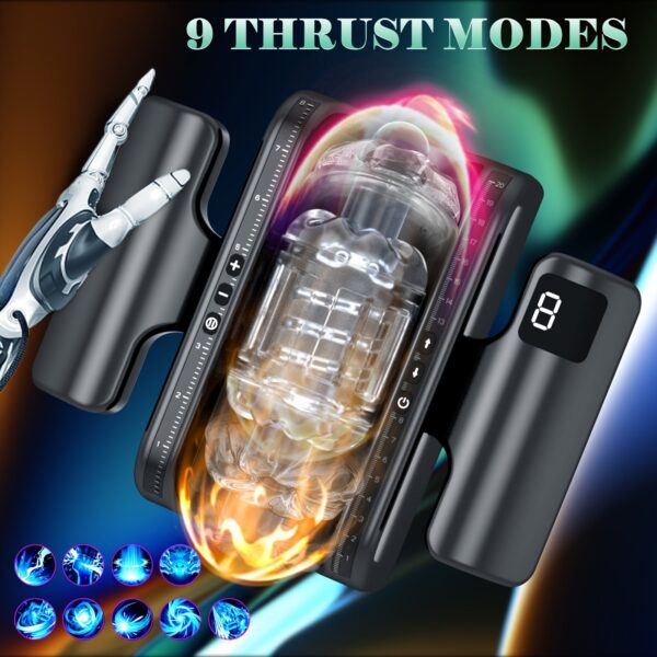 High Speed Thrusting-PRO Automatic Telescopic Male Masturbator Machine - Vagina Masturbation Cup Sex Toy for Men