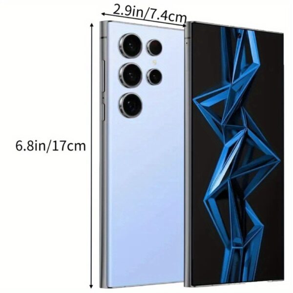 Ultra unlock smart 5G mobile phone, dual SIM, dual standby, 6.8-inch HD display, 8GB+256GB storage space, HD camera and 6, 500mAh battery, built-in stylus, support for global unlock, 2025 new Android 13 smartphone, face recognition, fingerprint unlock