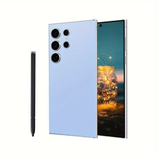 Ultra unlock smart 5G mobile phone, dual SIM, dual standby, 6.8-inch HD display, 8GB+256GB storage space, HD camera and 6, 500mAh battery, built-in stylus, support for global unlock, 2025 new Android 13 smartphone, face recognition, fingerprint unlock