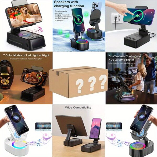 Surprise Gift, 14 Kinds Of 5-in-1 Mobile Phone Stand Speakers, Absolutely Surprising And Great Value - Party Favors, Wireless Speaker, Bring You Exciting Unboxing Fun, Unlock The Unknown Fun, Adult Novelty Party Gifts