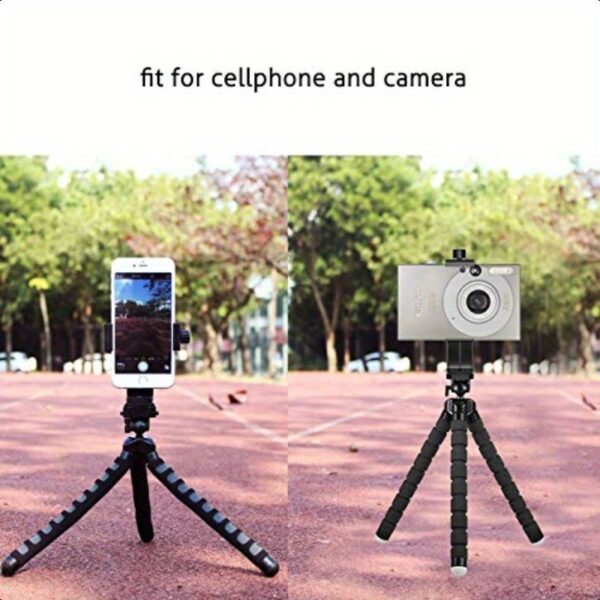 Ailun Dual-Angle Vertical & Horizontal Phone Holder with 360° Rotatable Adjustable Clip, 1/4" Screw Tripod Mount for iPhone Android Phones & Selfie Sticks - Lightweight Portable Design, Inner Padding Protection, Social Media Tool, Flexible Positioning, Secure Phone Grip