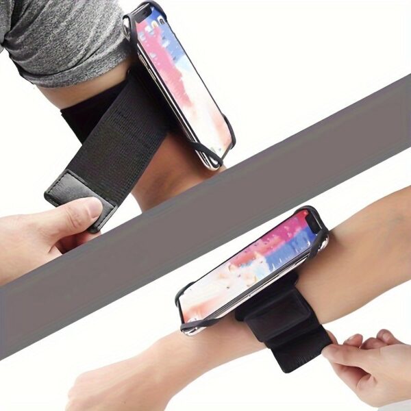 Universal 360° Rotating Wrist Phone Holder, Detachable Sports Arm Strap, Includes Key Clip, Fully Touch Screen Access, Compatible with Iphone 15/14/13/12/Pro/Pro Max/Xs/Xr/X/8/7/6 And Samsung Galaxy.