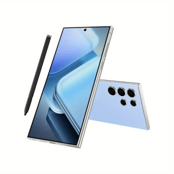 Ultra unlock smart 5G mobile phone, dual SIM, dual standby, 6.8-inch HD display, 8GB+256GB storage space, HD camera and 6, 500mAh battery, built-in stylus, support for global unlock, 2025 new Android 13 smartphone, face recognition, fingerprint unlock