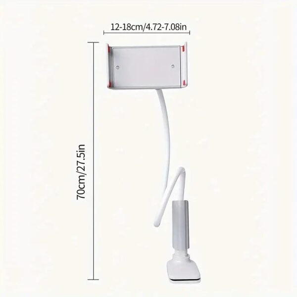 2pcs Bedside Phone Holder - Mobile Phone, Tablet Desktop Stand, Flexible Wrapped Arm, 360 Degree Adjustable Clamp, Phone Holder, Lazy Holder, Flexible Long Arm Clamp Mount, Convenient, Lightweight, Multiple Folding.