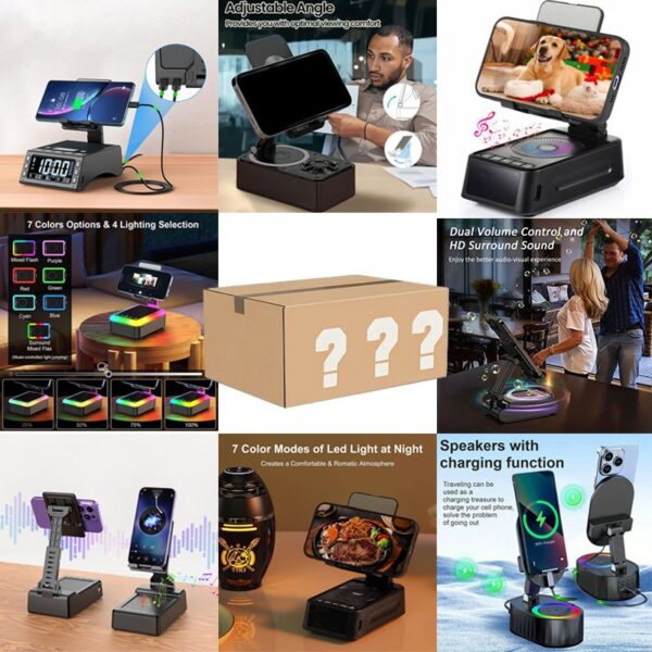 Surprise Gift, 14 Kinds Of 5-in-1 Mobile Phone Stand Speakers, Absolutely Surprising And Great Value - Party Favors, Wireless Speaker, Bring You Exciting Unboxing Fun, Unlock The Unknown Fun, Adult Novelty Party Gifts